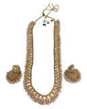 Gold & Pearl - Gold Finish Long Necklace set - Bollywood - Weddings - AE2416 11KA24
