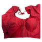 Light Maroon - HYBRID Silky Saree blouse - With Elastic on both side for Great fit - Size 36",38", 40" S M L  - VAM1216 Ap