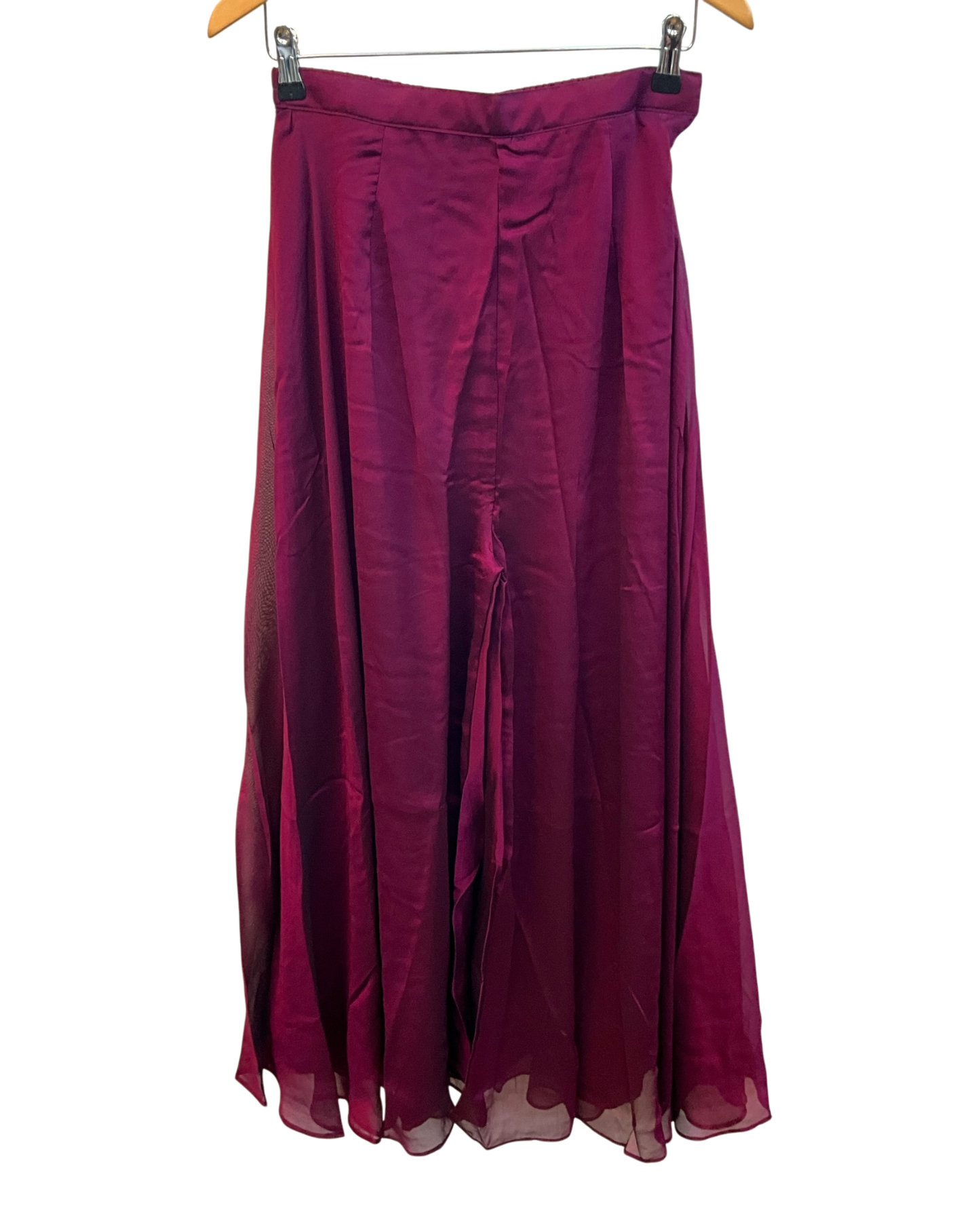 UK 12 / 38" - Wine - Ladies Sharara / Palazzo Trousers Suit - UK Stock - Sangeet / Henna / Weddings - OC21185 VJ