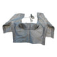 Silver Grey - HYBRID Silky Saree blouse - With Elastic on both side for Great fit - Size 36",38", 40" S M L  - VAM1216 Ap