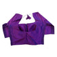 Brinjal / Purple - HYBRID Silky Saree blouse - With Elastic on both side for Great fit - Size 36",38", 40" S M L  - VAM1216 Ap