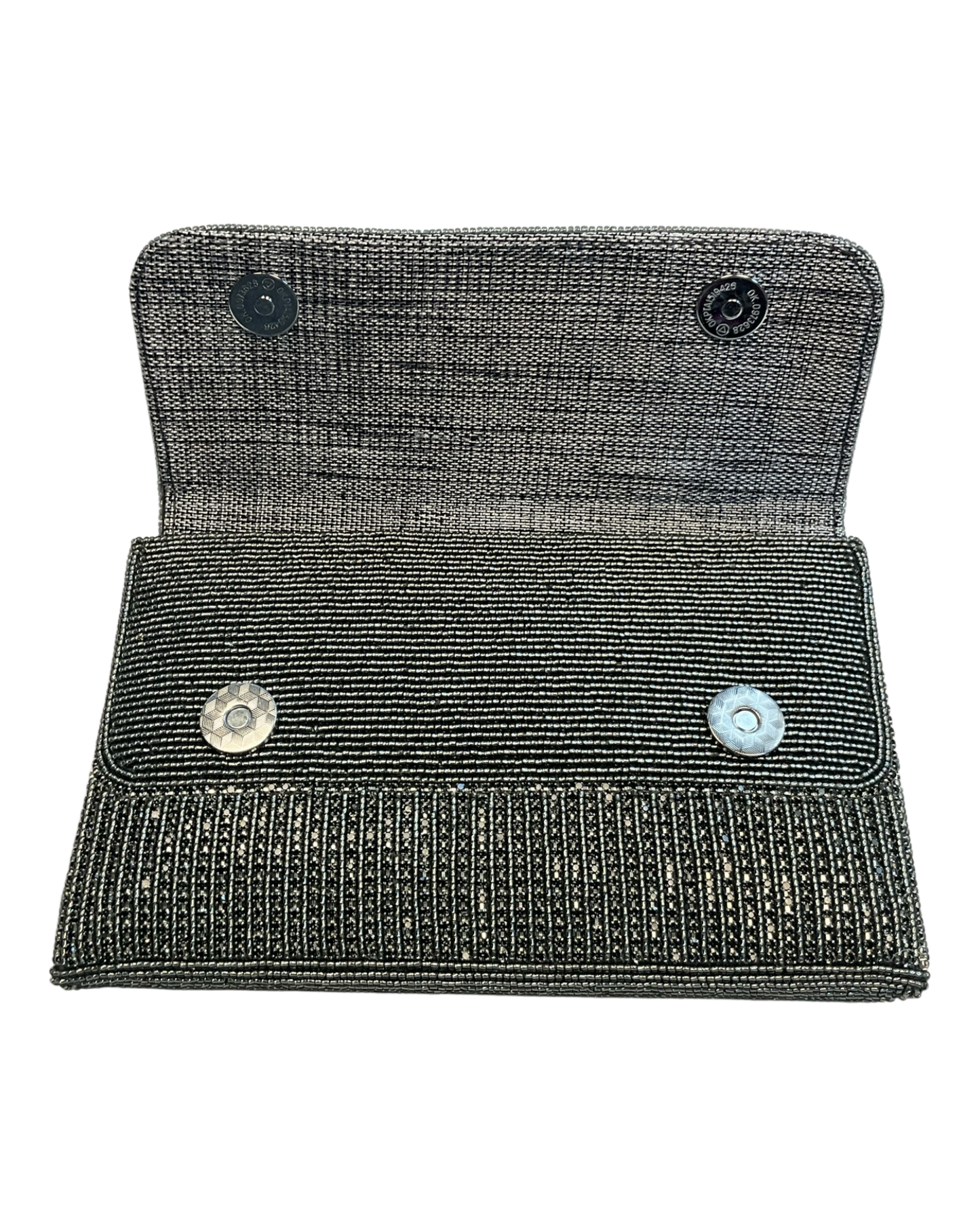 Dark Grey - Rich Hand Embroidered Clutch Bag / Handbag -Bollywood / Weddings - AKB278 11KJ25