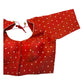 36" UK10 - Red - Banarasi Tissue Saree / Lehenga Blouse - Margin inside for adjustments - X1228 01KK25