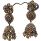 Antique Gold Kundan & Pearl Tiered Jhumka Earrings - Bollywood - Weddings - 6JE135 09A26