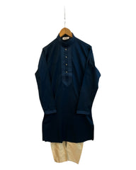 Blue - Well Made Mens Indian Kurta set - UK Stock - Weddings / Walimas , Sangeet, Diwali, Eid, Mehndi / Henna - NAD25709 KH