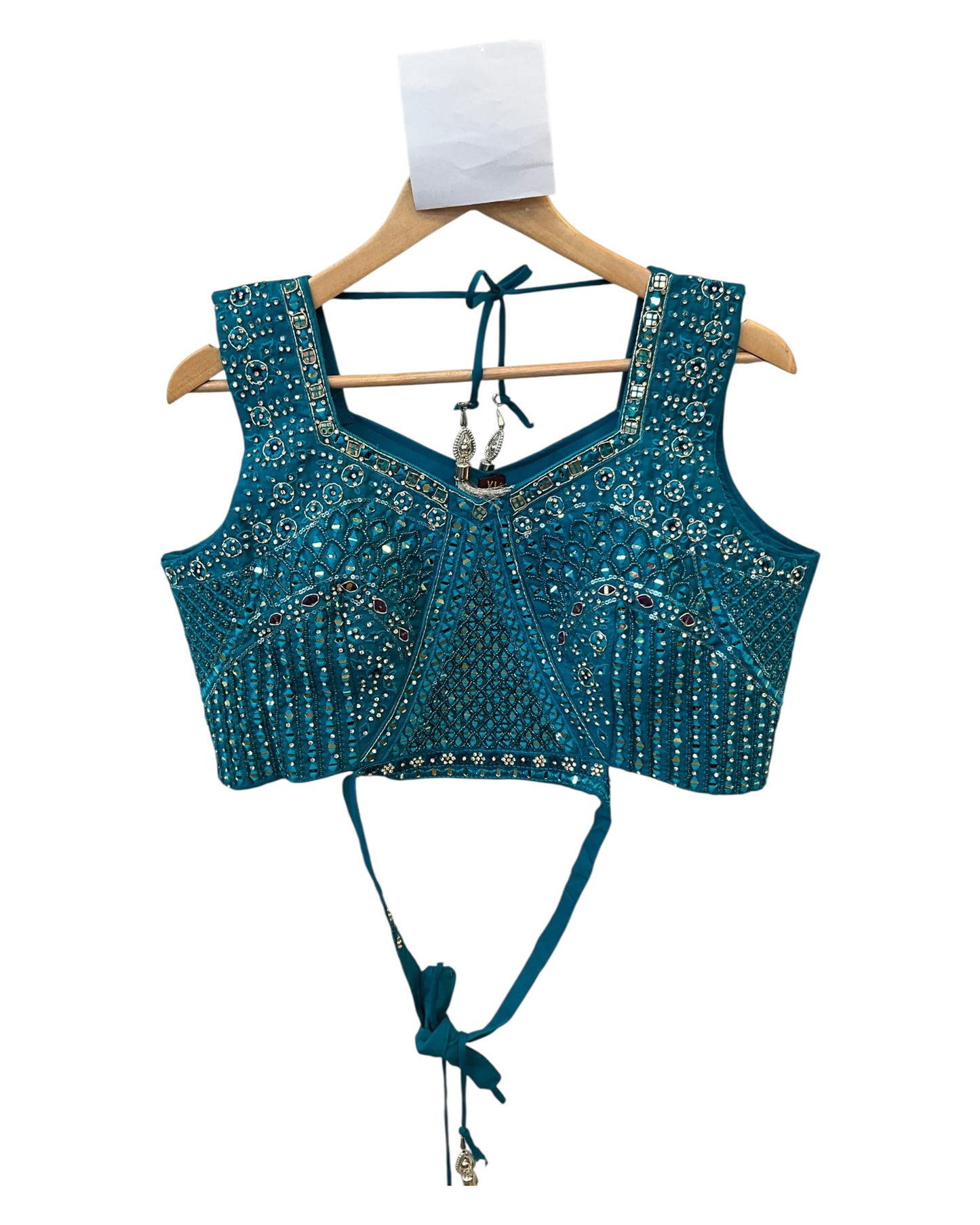 Size 14 / 40" Bust - Tuquoise Blue - Ready Made Lehenga Set - UK Stock - 24h Dispatch - KTC250626 TY