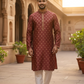 Dusty Pink - Banarasi Handloom Mens Indian Kurta set - UK Stock - Weddings / Walimas , Sangeet, Diwali, Eid, Mehndi / Henna - VEE2464 VR