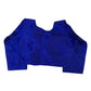Royal Blue - Silky Saree blouse with cups,  Long Sleeves, High Back - 42" - UK Stock - Quick Delivery - RNK - R231F-A