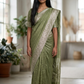 Olive Green - Fancy Party Saree with Blouse Piece - UK stock - 24hr Dispatch - VFU5410 03VR26