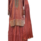 UK 12 / 38" - Coral Pink - Ladies Sharara / Palazzo Trousers Suit - UK Stock - Sangeet / Henna / Weddings - HEL6501 JY