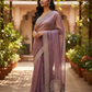 Dusty Pink - Rich Saree with Thread / Stone Embroidery and Blouse Piece - UK stock - 24hr Dispatch - RS2525 VJ