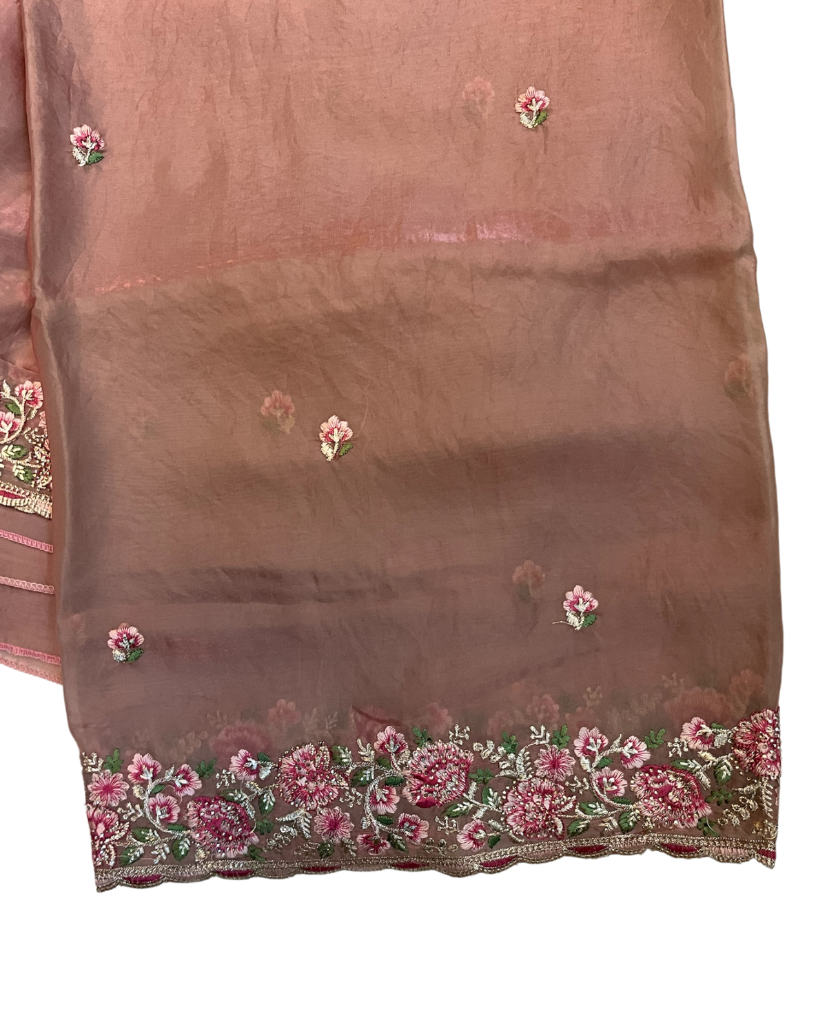 Baby Pink - Fancy Party Saree with Blouse Piece - UK stock - 24hr Dispatch - LTF4606 07VY26