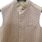 Dusty Pink - Rich Lucknowi Sequins Mens Waistcoat - Bollywood - KCS4010 VH 0324