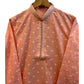 Coral  - Rich Linen Mens Indian Kurta set - UK Stock - Weddings / Walimas , Sangeet, Diwali, Eid, Mehndi / Henna - NAD25712 VC