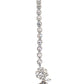 Clear / White - Silver Finish Small Size Tika Head Piece - Indian Ladies Fashion Jewellery - AE2436 11Vp24