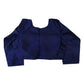 Navy Blue - Silky Saree blouse with cups,  Long Sleeves, High Back - 42" - UK Stock - Quick Delivery - RNK - R231F-A