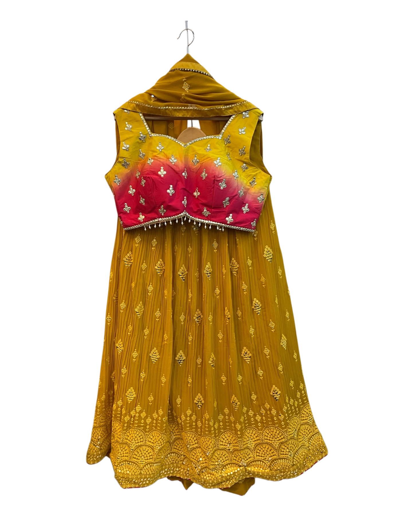 SALE! SALE! Yellow Ready Made Lehnga Set - Haldi / Mehndi / Weddings - UK Stock - 24h Dispatch - PC2601 XX