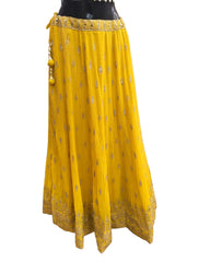 Haldi Yellow Ready Made Lehenga Set - Size 12 - 40