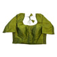 Mehndi / Henna Green - HYBRID Silky Saree blouse - With Elastic on both side for Great fit - Size 36",38", 40" S M L  - VAM1216 Ap