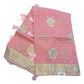Pink - Handloom  - Chiffon Banarasi Saree with Blouse Piece - JOH1606 10TK25