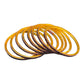 Wine - Set of 8 Stone Bangles -  M to XXL - HAN2601 07Ka26
