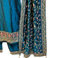 UK 12 / 38" - Teal Blue - Crepe Ladies Trousers Suit - Sangeet / Henna / Temple - OC569 TP