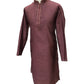 Dusty Pink - Cotton Silky Self Brocade Mens Kurta Set - Sangeet Mehendi Haldi - KCS1173 KK 1123