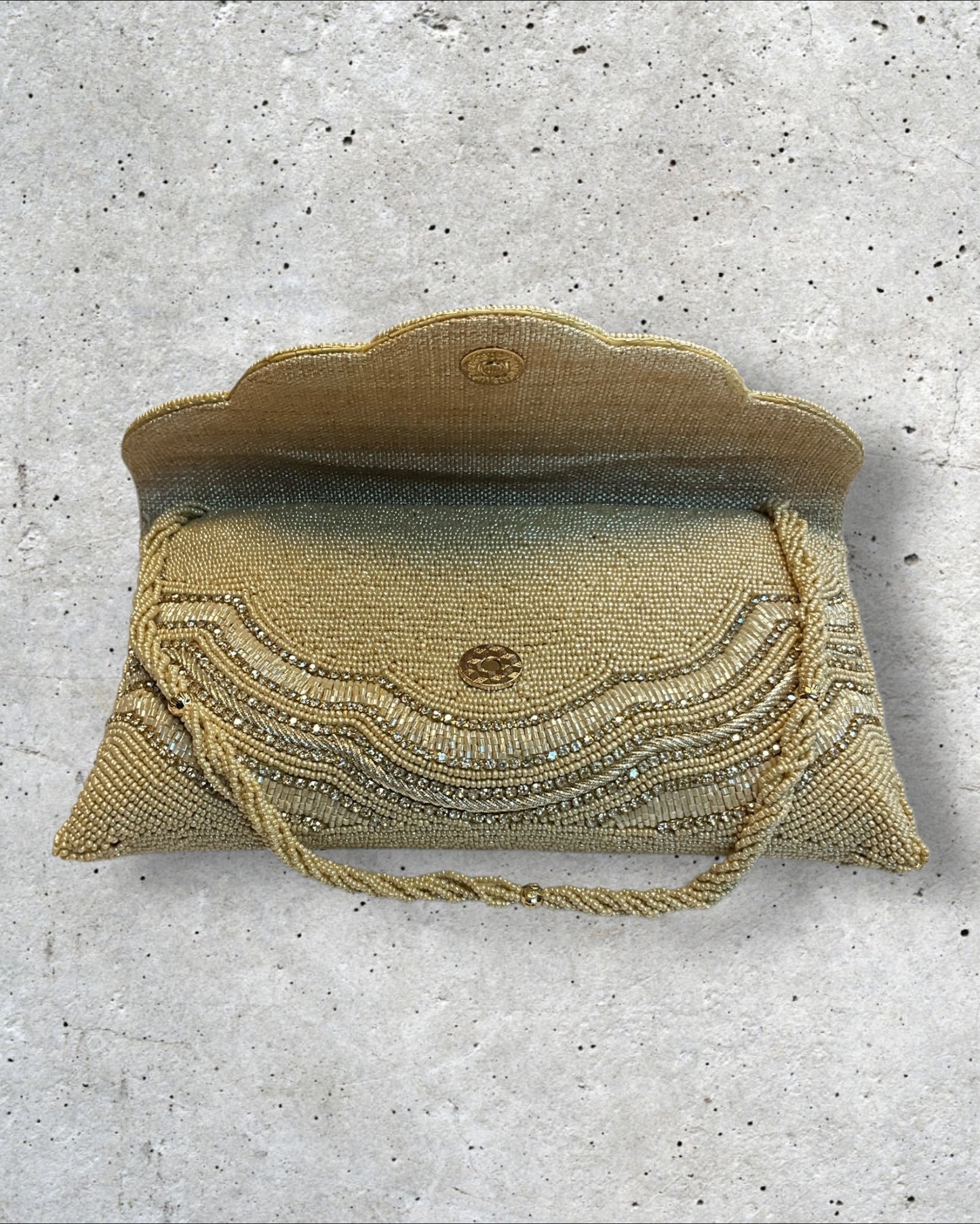 Gold Finish - Rich Hand Embroidered Clutch Bag / Handbag -Bollywood / Weddings - RP04 11KP25