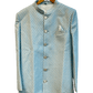 40" - SALE ! - Light Blue - Classic Rich Brocade Mens Sherwani - Smart Trousers - UK stock - 2/3 Days Delivery - YD2351 03JR232 - Prachy Creations