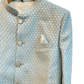 40" - SALE ! - Light Blue - Classic Rich Brocade Mens Sherwani - Smart Trousers - UK stock - 2/3 Days Delivery - YD2351 03JR232 - Prachy Creations