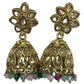 Multi - Small - Antique Finish Traditional Zhumki Earrings - Bollywood - Weddings - SV2407 J 0724
