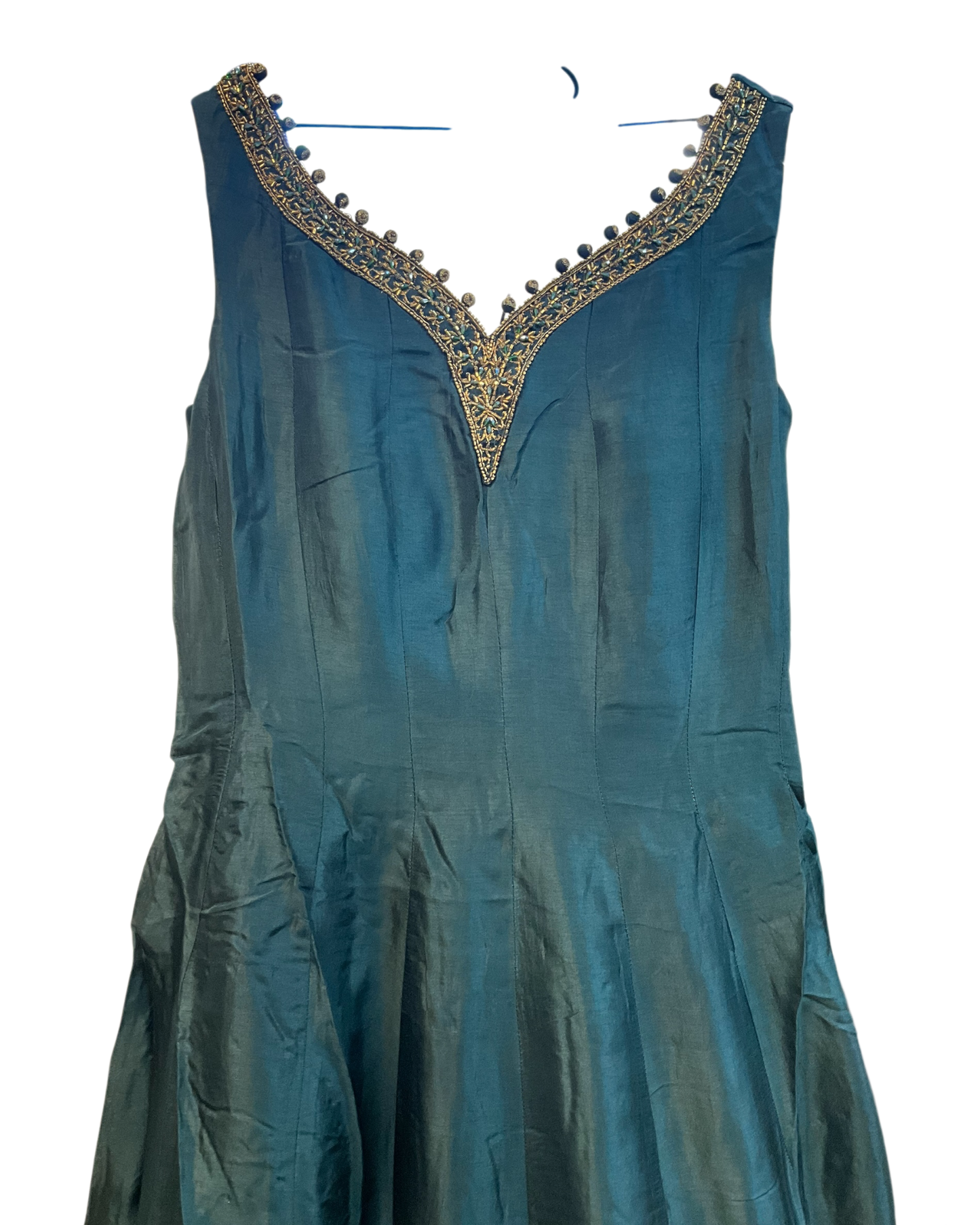 Size 12 (38") - Bottle Green - Designer -  Ladies Long Top / Dress Anarkali Trousers Suit - VMK Bandhan CY