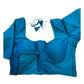 Firozi / Turquoise Blue - HYBRID Silky Saree blouse - With Elastic on both side for Great fit - Size 36",38", 40" S M L  - VAM1216 Ap