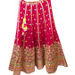 Fuchsia Pink - Mirror Work Chiffon Designer Lehenga Set - UK Stock - 24h Dispatch - JaiLaxmi KYY 0124