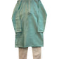 Sea Green - Silky Mens Indian Kurta set - UK Stock - Ideal to Pair with a Waistcoat - VEE2483 KH