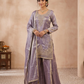 UK 20 / 46" - Purple - Ladies Sharara / Palazzo Trousers Suit - UK Stock - Sangeet / Henna / Weddings - HEL22010 VJ