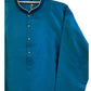 Turquoise Blue - Banarasi Handloom Brocade Mens Indian Kurta set - UK Stock - Weddings / Walimas , Sangeet, Diwali, Eid, Mehndi / Henna - VEE1642 KJ