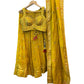 Size 12 / 38" Bust - Yellow Floral - Ready Made Lehenga Set - UK Stock - 24h Dispatch - KTC250609 PA