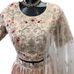 Peach -Silky Lehenga Set - Size 16 / 42" - Weddings , Sangeet,  Henna, Haldi - 24h Dispatch - SAY5311 TT
