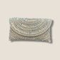 Silver / Grey - Rich Hand Embroidered Clutch Bag / Handbag -Bollywood / Weddings - AKB238 05KP25