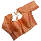 Peach - HYBRID Silky Saree blouse - With Elastic on both side for Great fit - Size 36",38", 40" S M L  - VAM1216 Ap