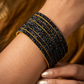 Black - Set of 8 Stone Bangles -  M to XXL - HAN2601 07Ka26