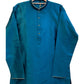 Turquoise Blue - Banarasi Handloom Brocade Mens Indian Kurta set - UK Stock - Weddings / Walimas , Sangeet, Diwali, Eid, Mehndi / Henna - VEE1642 KJ