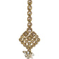Gold / Neutral - Antique Gold Finish Medium Size Tika Head Piece - Indian Ladies Fashion Jewellery - AE2441 11Vp24