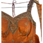 Size 12 (38") - Rust / Burnt Orange - Designer Ladies Medium Length Sleeveless Top Palazzo Trousers Suit - VMK Varuna RA