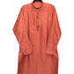 Rust - Cotton Silk Mens Indian Kurta set - Weddings / Walimas , Sangeet, Eid, Mehndi / Henna - KCS1048 06VA24