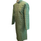 Light / Mint Green - Handloom Self Brocade Mens Indian Kurta set - Weddings / Walimas , Sangeet, Mehndi / Henna , Eid / Diwali - BS2501 01VP25