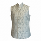 Cream - Sage Green Brocade - Premium Banarasi Handloom - Mens Indian Waistcoat - UK Stock - 24 hr Dispatch - VNS2607 03KP26
