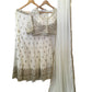 Off White - Ready Made Lehenga Set - Size 16 - 42"(Loosen up to 16) ) UK Stock - 24h Dispatch - KTC24315  TP 0324