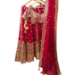 Fuchsia Pink - Mirror Work Chiffon Designer Lehenga Set - UK Stock - 24h Dispatch - JaiLaxmi KYY 0124